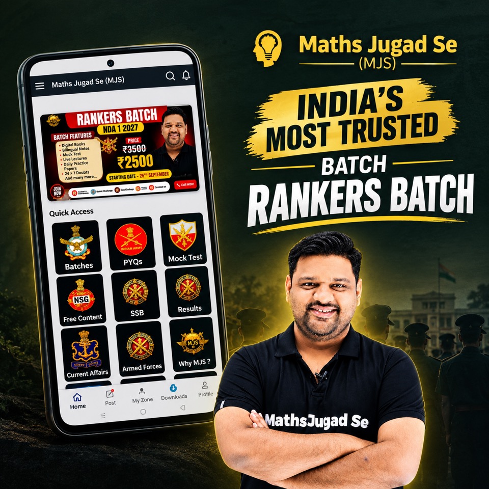 Maths Jugad Se Rankers Batch app and mentor